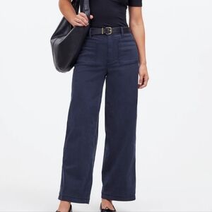 Madewell Emmett Wide-leg pants Navy blue size 25